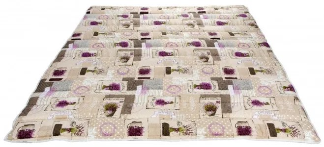 Pilota Alcam Lavanda microfibra matlasata 250gr/mp, 140x200 cm
