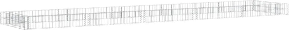 vidaXL Strat înălțat de gabion, 500x100x20 cm, oțel galvanizat