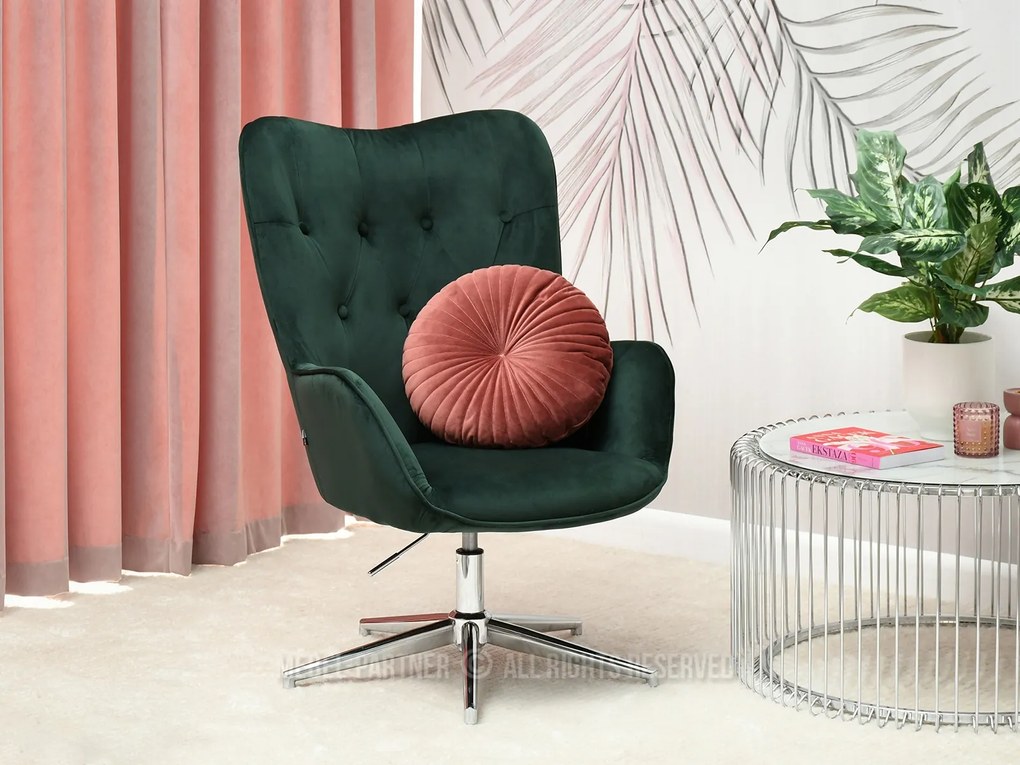 Fotoliu Truni (verde + crom). Promo -8%. 1110428