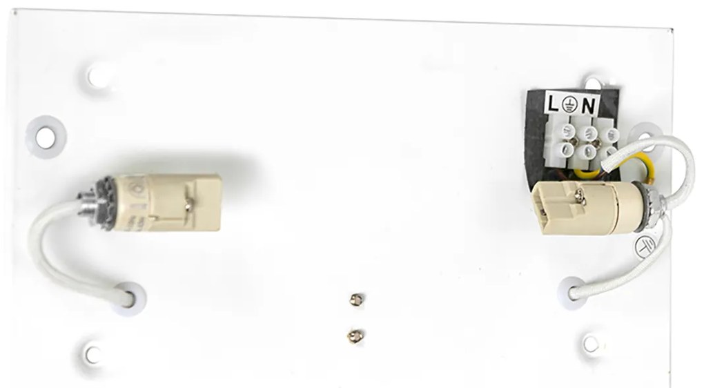 Set de 2 lămpi de perete moderne negre - Otan