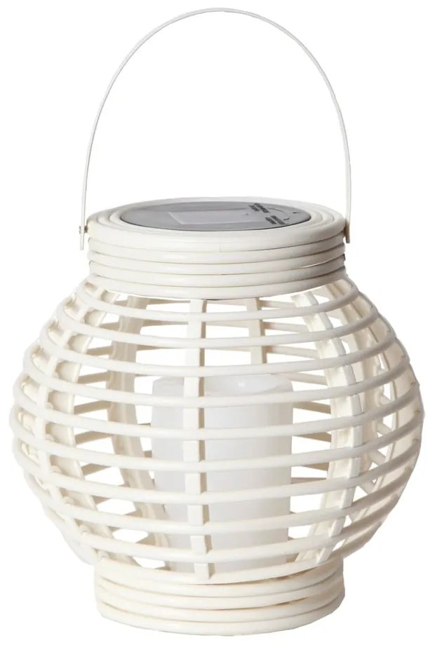 Felinar solar adecvat pentru exterior LED Star Trading Rustic, alb