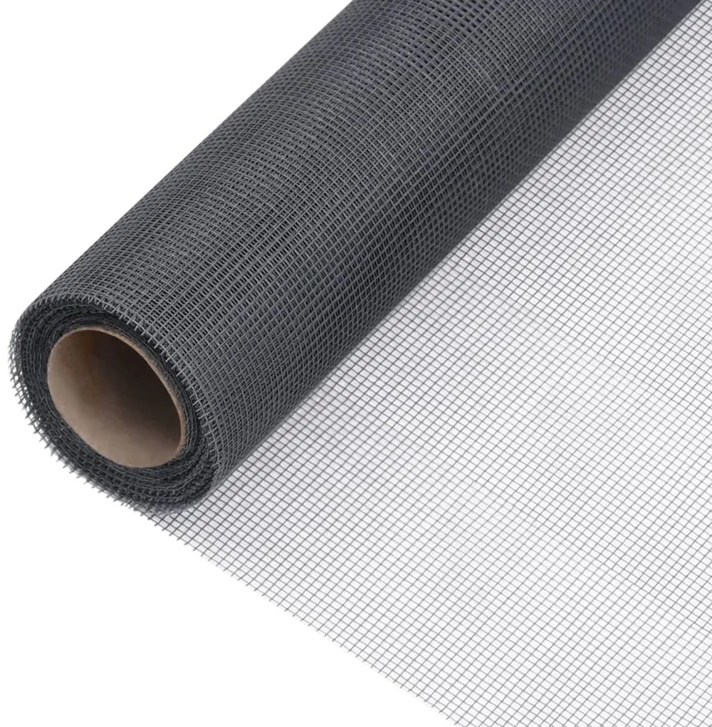 vidaXL Plasă de sârmă, gri, 60x1000 cm, fibră de sticlă