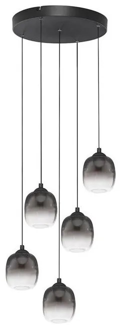 Lustra cu 5 pendule LED design modern ESSENTIAL