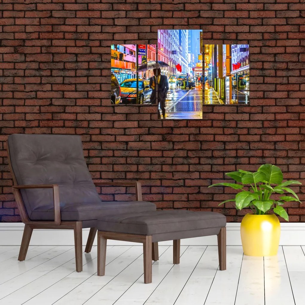 Tablou - Oraș în lumina neoanelor (90x60 cm)