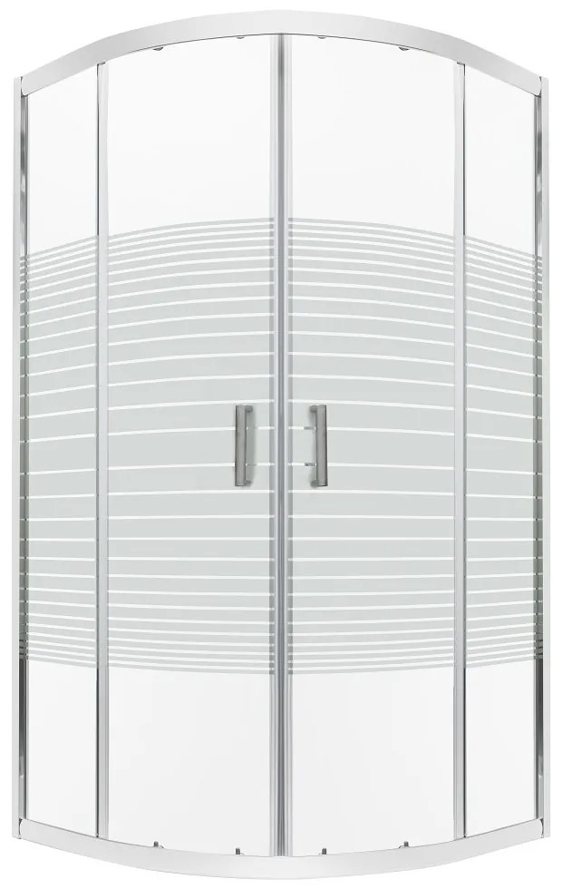 Cabină de duș curbată Madera 90x90x165 fără cădiță