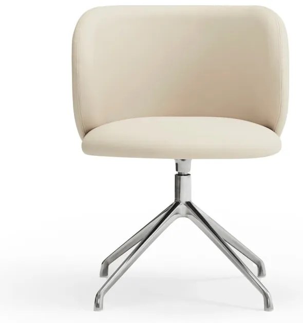 Scaun de sufragerie bej tapițat Mogi – Teulat