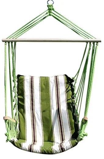 Hamac tip scaun, verde, max 150 kg, 100x50 cm, Craig