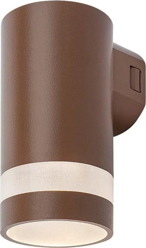 Aplica LED CCT perete exterior IP65 Urfa Line maro