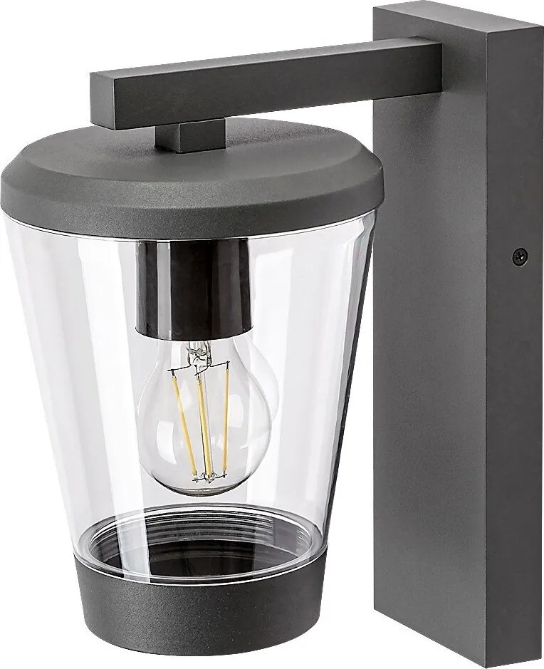 Aplica de perete pentru iluminat exterior design modern IP44 Savano antracit