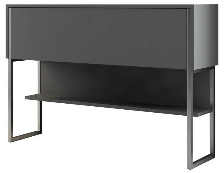 Comodă Luxe Anthracite and Silver