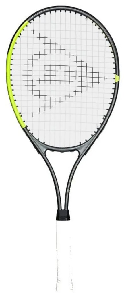 Racheta de tenis pentru copii si incepatori Dunlop™ SX Junior 27 PRO, Din aluminiu, Lungime 68.6 cm, 12 ani plus, Negru cu Verde