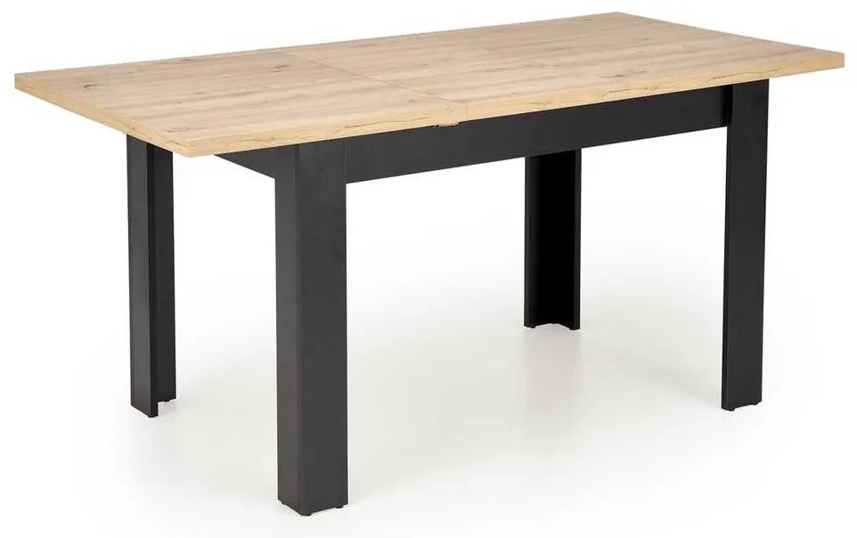 Masă de bucătărie Aseado, stejar artisan / negru