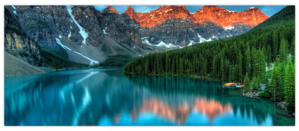 Tablou - Lac turcoaz (120x50 cm)