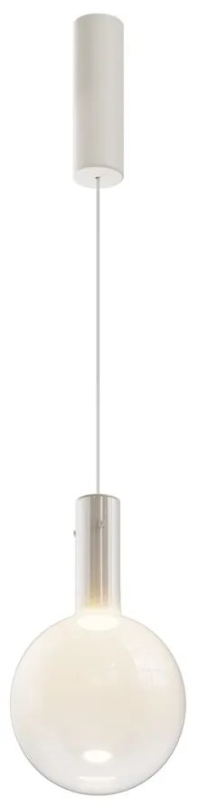 Lustra/Pendul LED design decorativ Nebula 20cm alb
