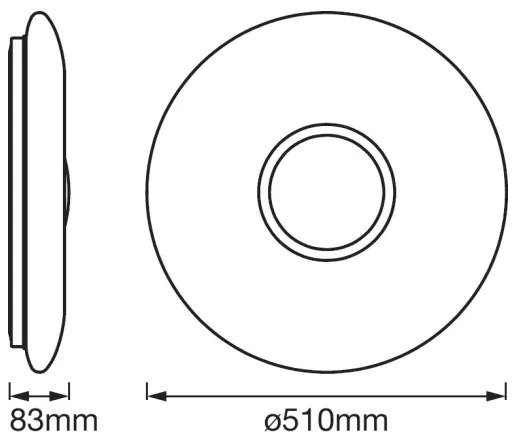 Ledvance - Lumină de tavan cu reglaj LED SMART + KITE LED/32W/230V Wi-Fi
