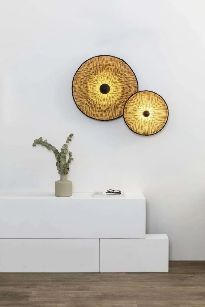 Aplica de perete/tavan design natural din ratan COSTAS 60cm