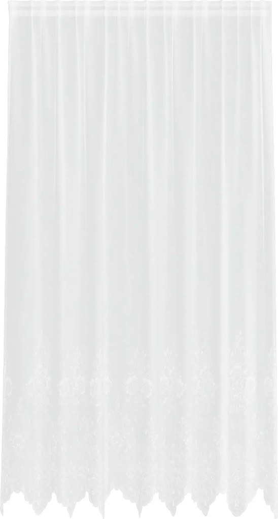 vidaXL Cortină din Dantelă cu perdele Alb 240 x 200 cm Poliester