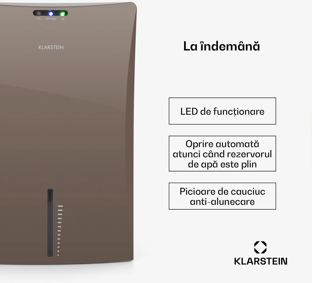 Klarstein DRYBEST 2000 2G, maro, umidificator, ionizator, 700ml / D, 70 W