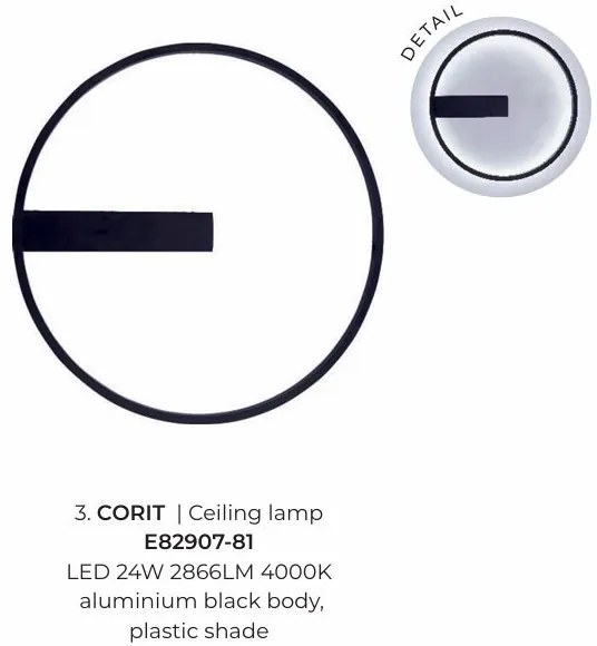 Plafoniera LED design minimalist CORIT 58,5cm