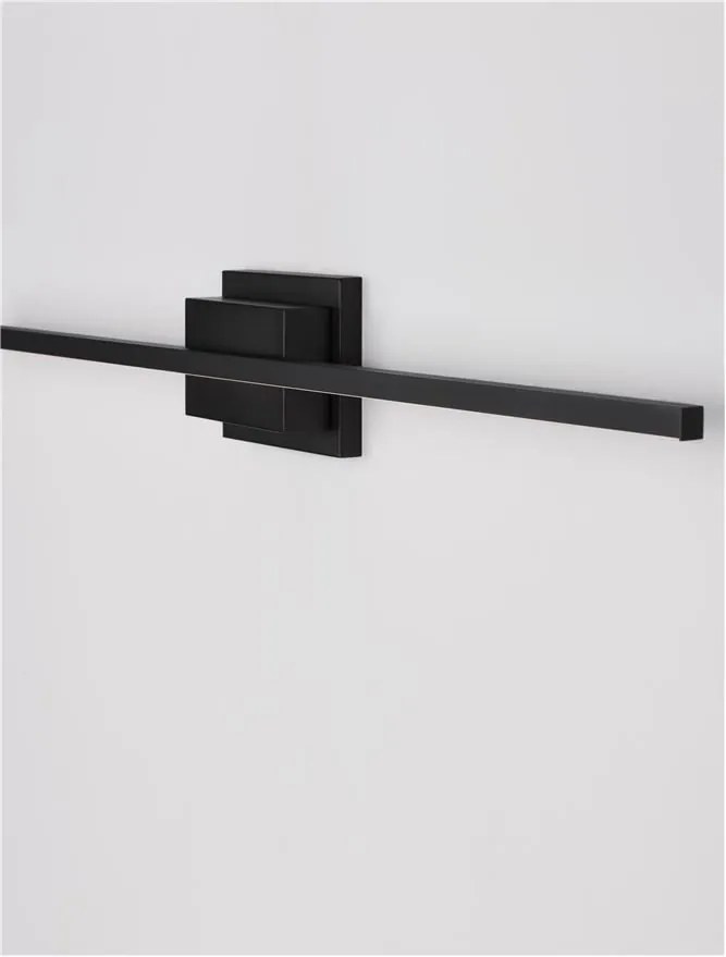 Aplica LED pentru oglinda / tablou AZURE negru L-90,5cm