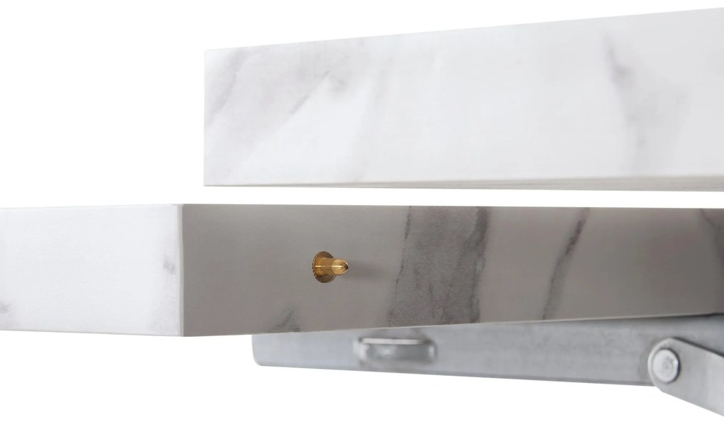 Masă de luat extensibilă, Alb+Negru | Aosom Romania