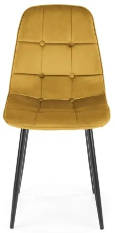 Scaun de dining KINDREL, 1 buc., galben