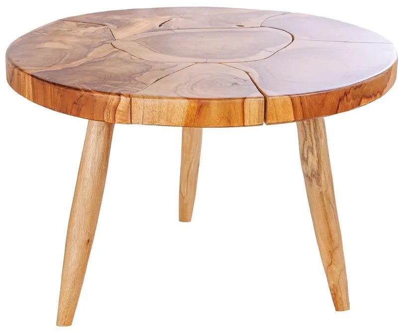Masuta din lemn de tec MOSAIK 60cm