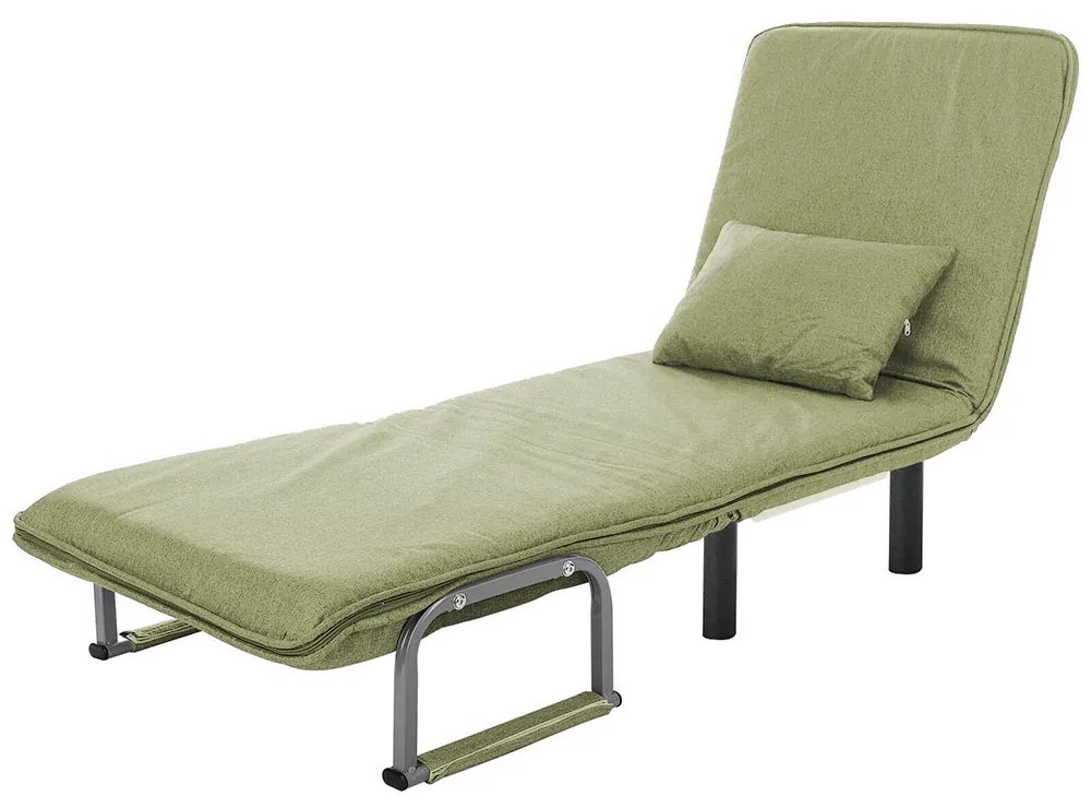 Fotoliu pat 2 în 1-verde