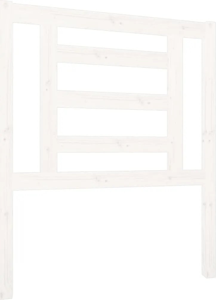 vidaXL Tăblie de pat, alb, 81x4x100 cm, lemn masiv de pin