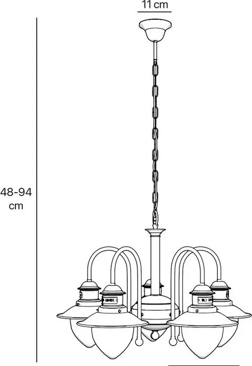 Candelabru design italian din alama si sticla Al Mare