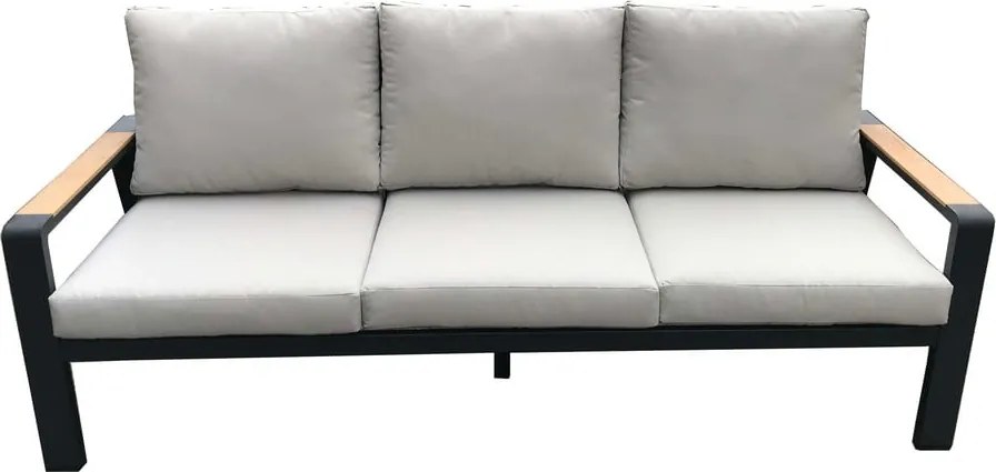 Set mobilier de grădină gri din aluminiu pentru 5 persoane Rotterdam – Rojaplast