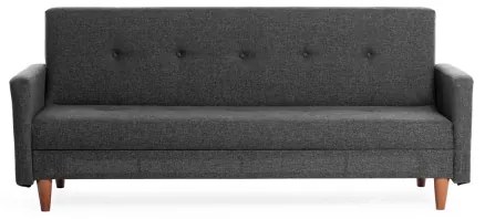 Canapea NARA cu 2 locuri, gri închis