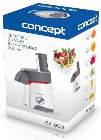 Concept ES1000 - Răzătoare electrică 200W/230V alb/gri