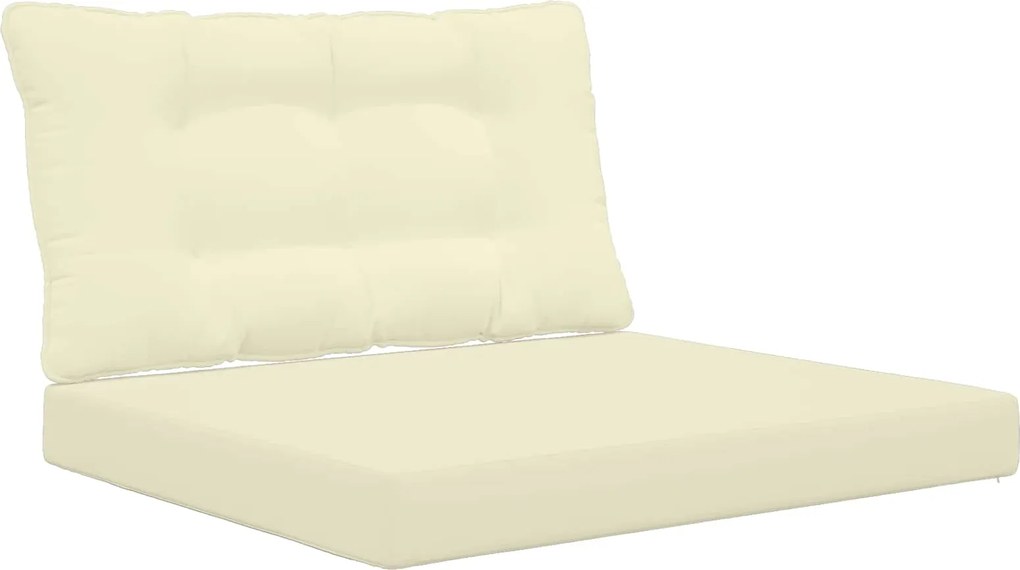 vidaXL Perna pentru canapea de exterior 2 pcs Crem Poliester