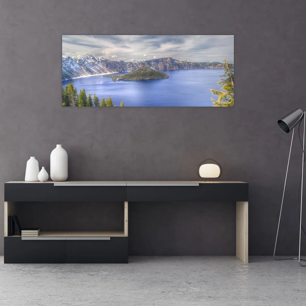 Tablou lacul montan (120x50 cm)