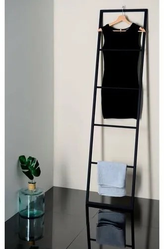SAPHO Ska551 Ska suport pentru prosoape 42 x 170 x2 cm, negru mat
