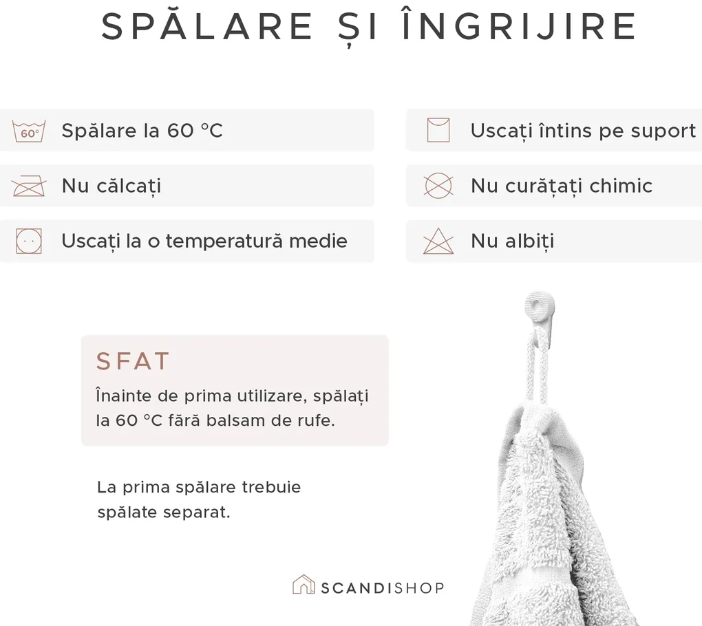 Prosop de maini 50 x 100 cm Confort, 100% bumbac