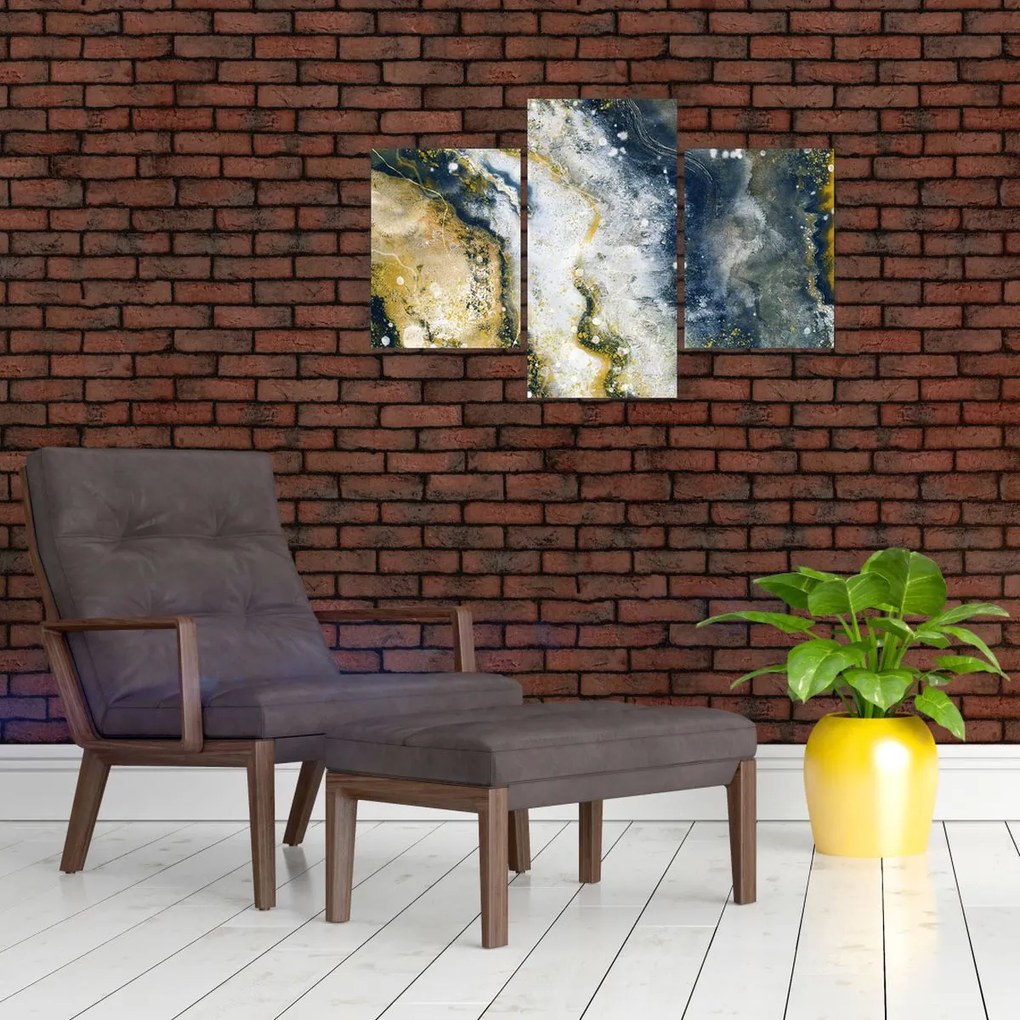 Tablou - Abstract auriu (90x60 cm)