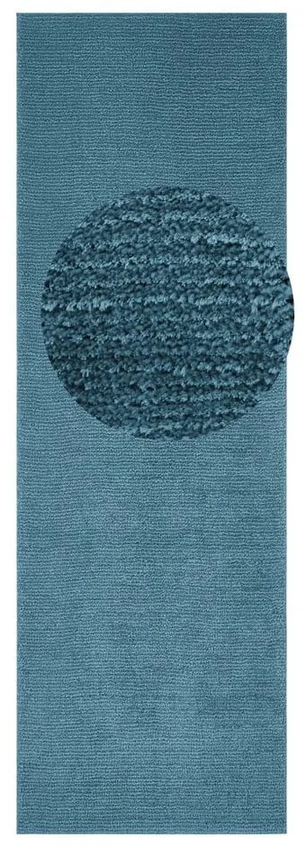 Covor Mint Rugs Supersoft, 80 x 250 cm, albastru închis