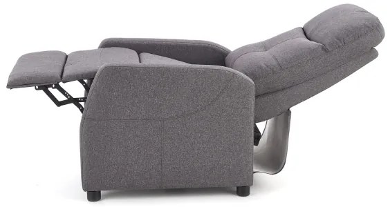 Fotoliu reglabil FELIPE, gri