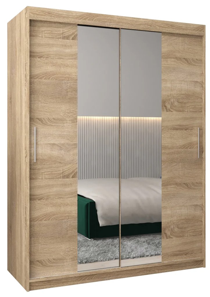 Dulap de haine 150 cm Toki 1 (stejar sonoma + stejar sonoma). 1064914
