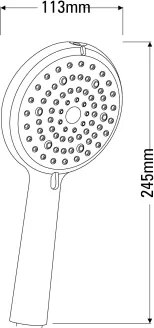 Boro Pară de duș, 6-funcții Finisaj: Crom NER_051S
