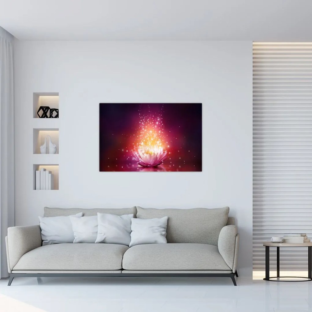 Tablou cu floare de lotus (90x60 cm)