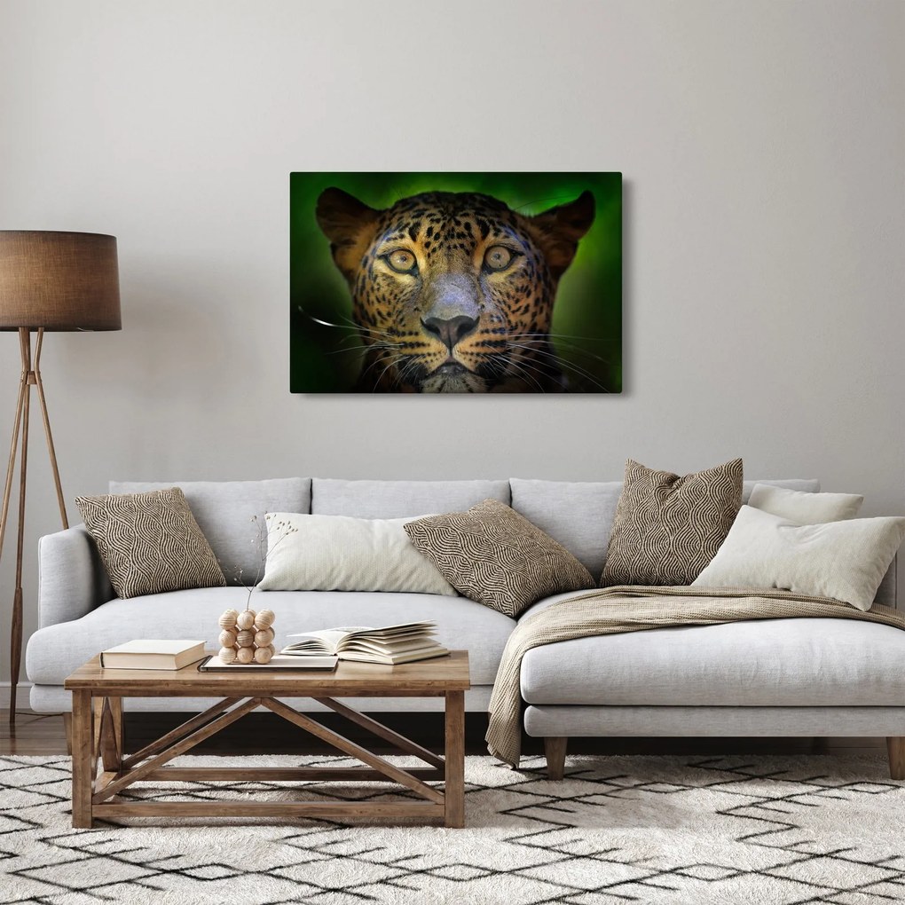 Tablou - Portretul leoparduslui, Sri Lanka (90x60 cm)