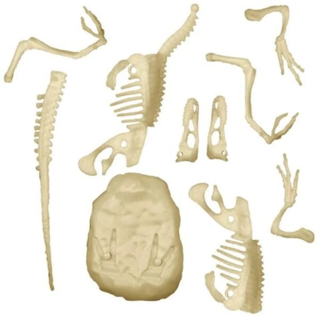 Dinozaur Archeo Fun Set Arheologic Velociraptor Luminos Clementoni