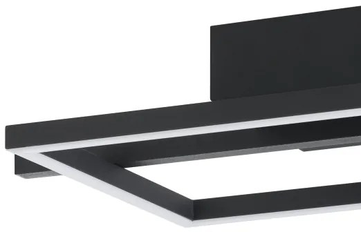 Plafonieră LED dimabilă Eglo 901115 AMANDOLO LED/17W/230V negru + telecomandă