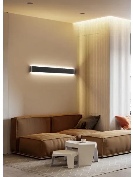 Aplică LED GALASSO LED/36W/230V 110 cm negru Azzardo AZ5341