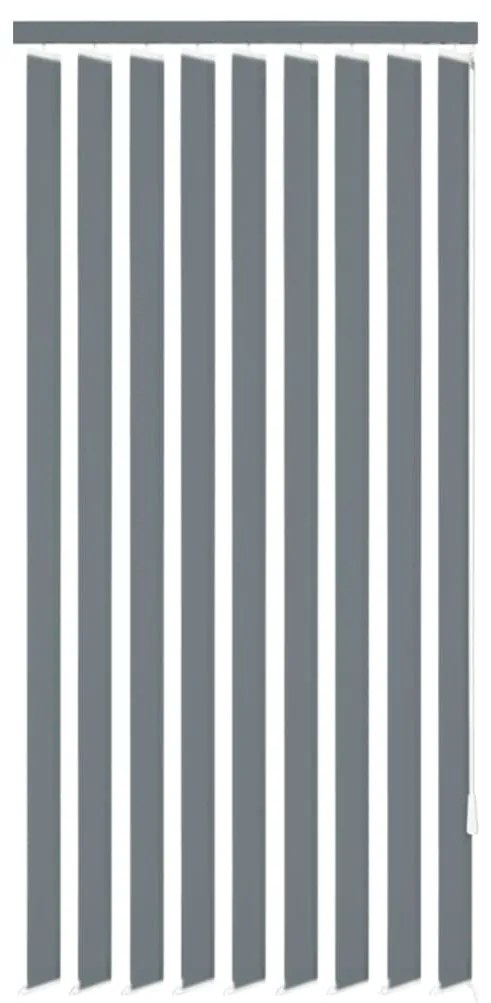 Jaluzele verticale din material textil, gri, 150 x 180 cm Gri, 150 x 180 cm