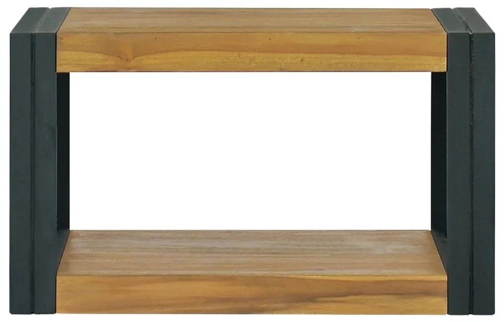 338230 vidaXL Dulap de baie suspendat, 60x45x35 cm, lemn masiv de tec
