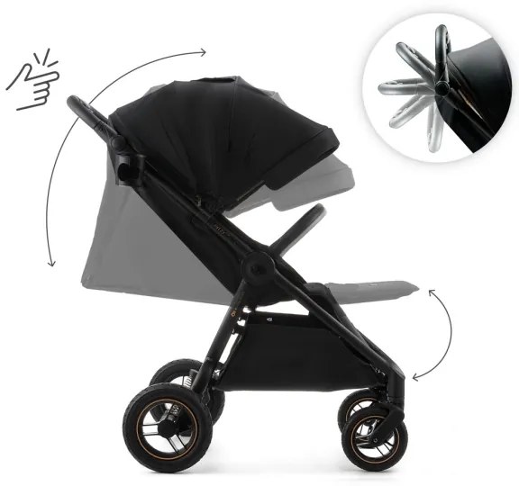 KINDERKRAFT - Cărucior sport MITZY Air, negru